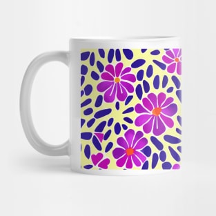 Large scale, mid-century oversized florals Mug